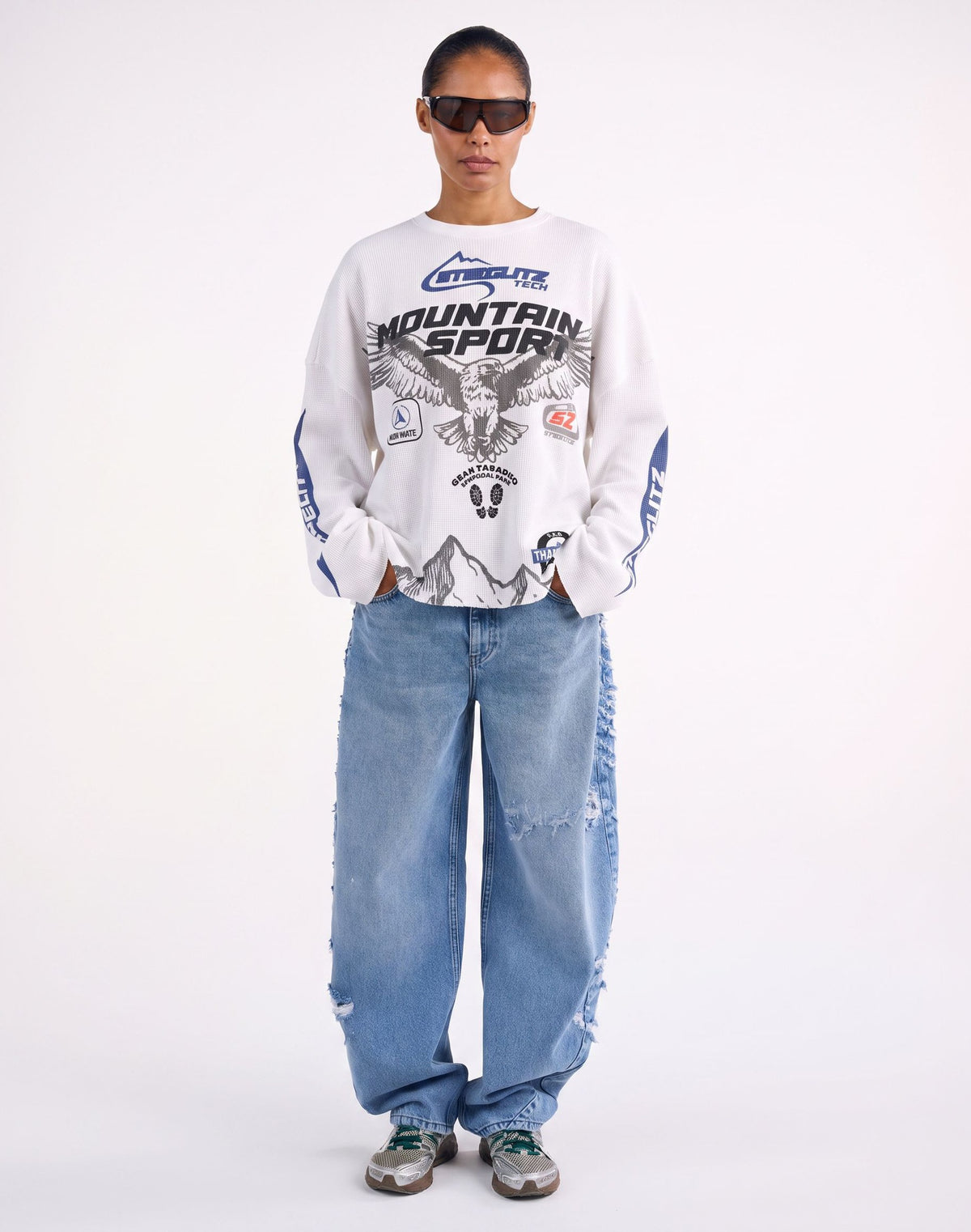 Marta Boxy Wide Skate Longsleeve | Off white