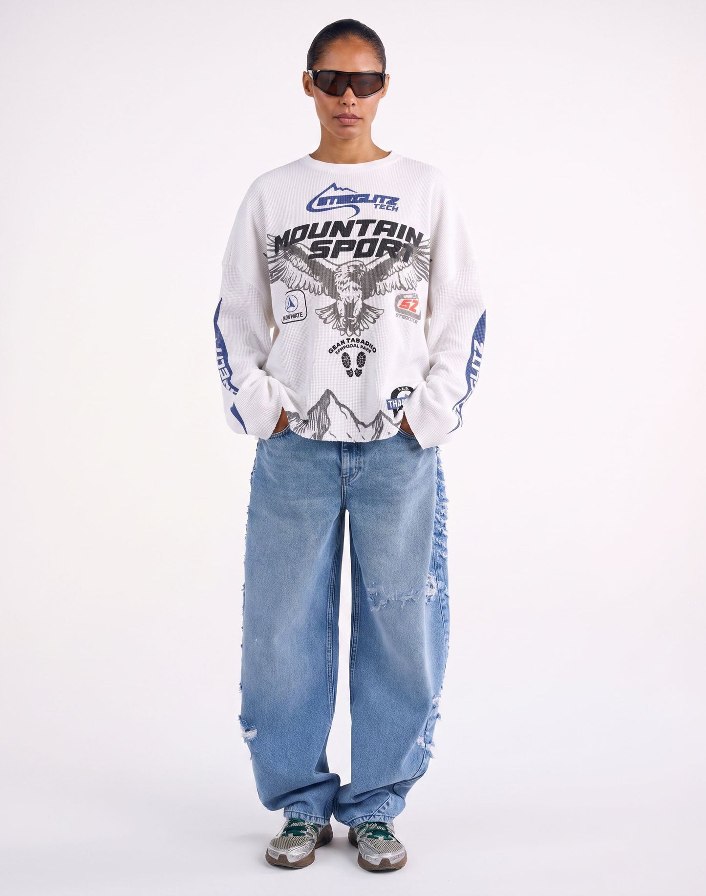 Marta Boxy Wide Skate Longsleeve | Off white