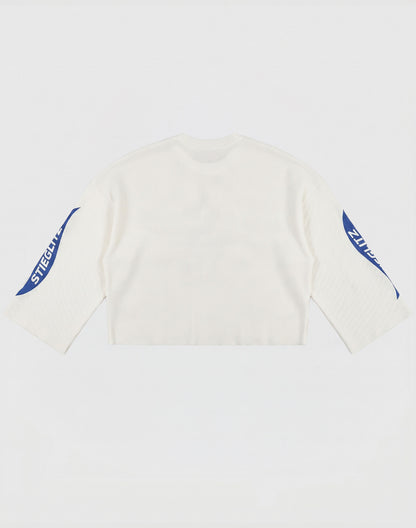 Marta Boxy Wide Skate Longsleeve | Off white