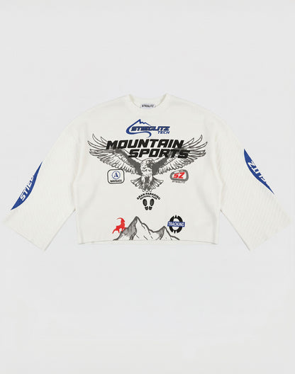 Marta Boxy Wide Skate Longsleeve | Off white
