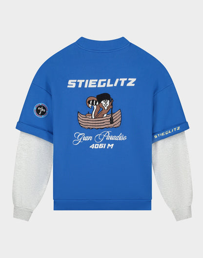 Mikky Sweater Double Sleeve | Blue