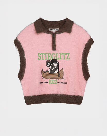 Mio Knitted Spencer | Pink