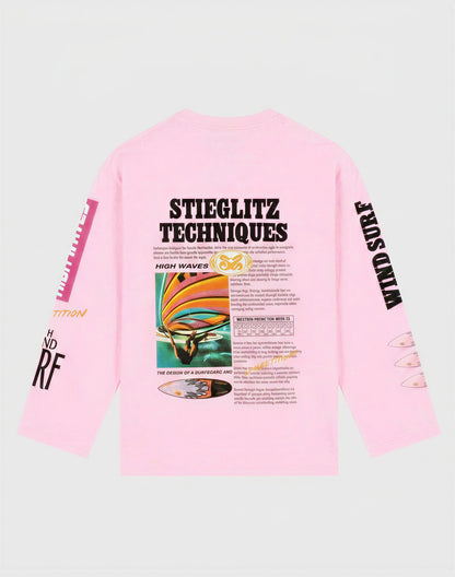 Monica Wide Skate Longsleeve | Pink