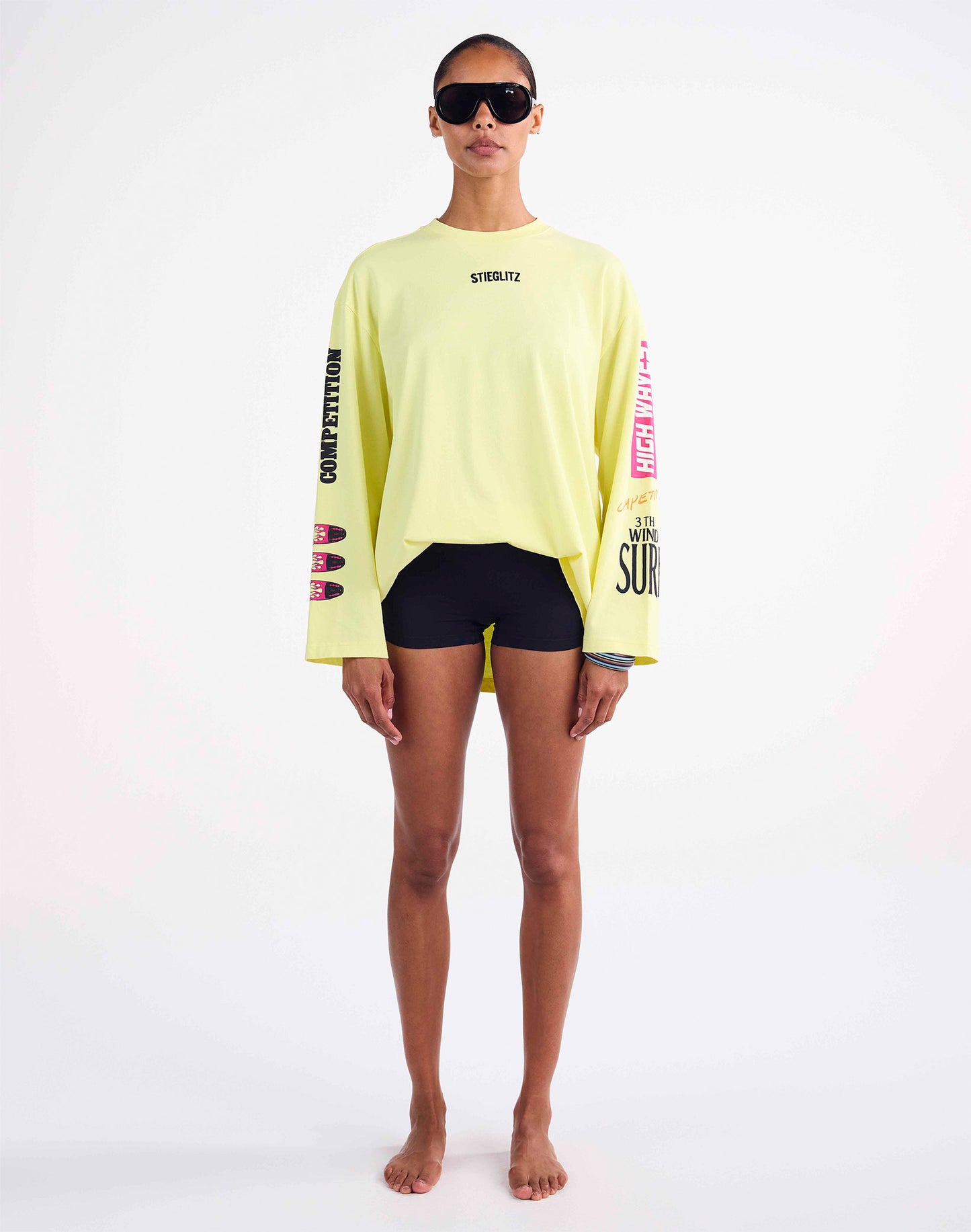 Monica Wide Skate Longsleeve | Yellow