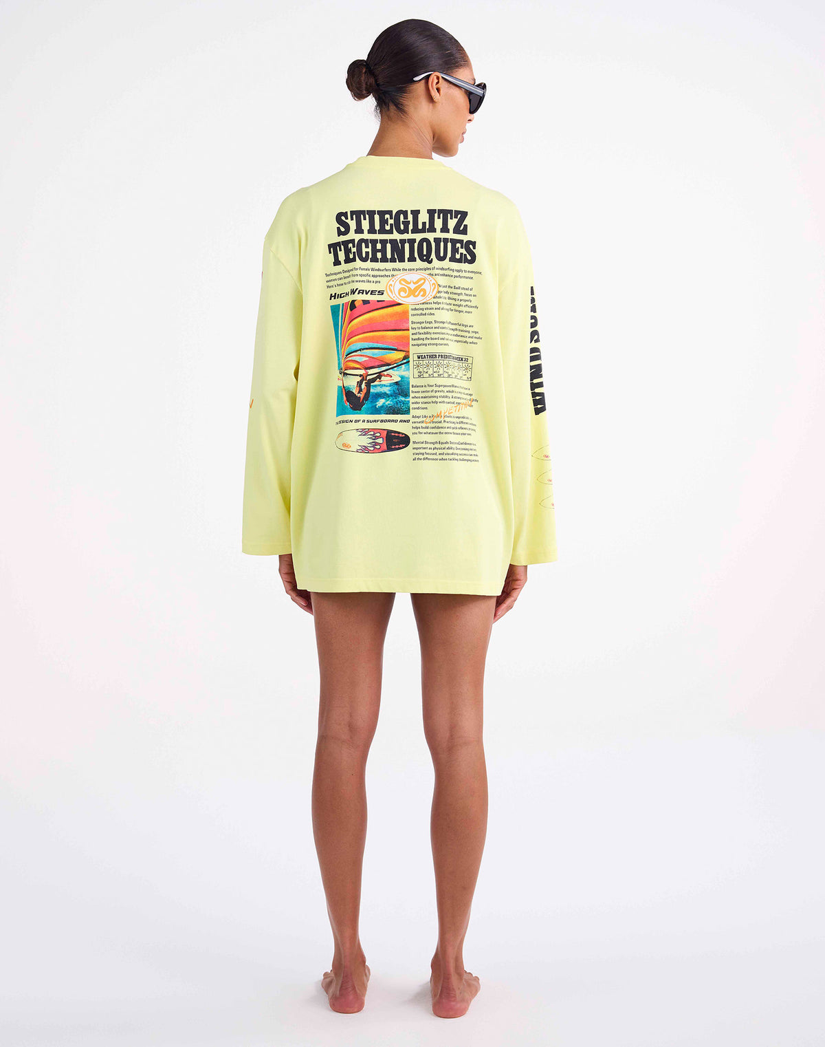 Monica Wide Skate Longsleeve | Yellow
