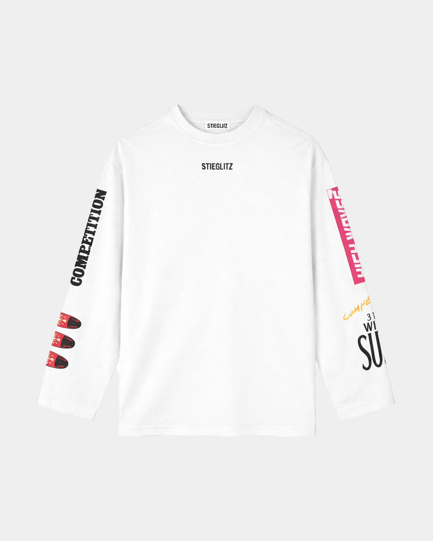 Monica Wide Skate Longsleeve | White