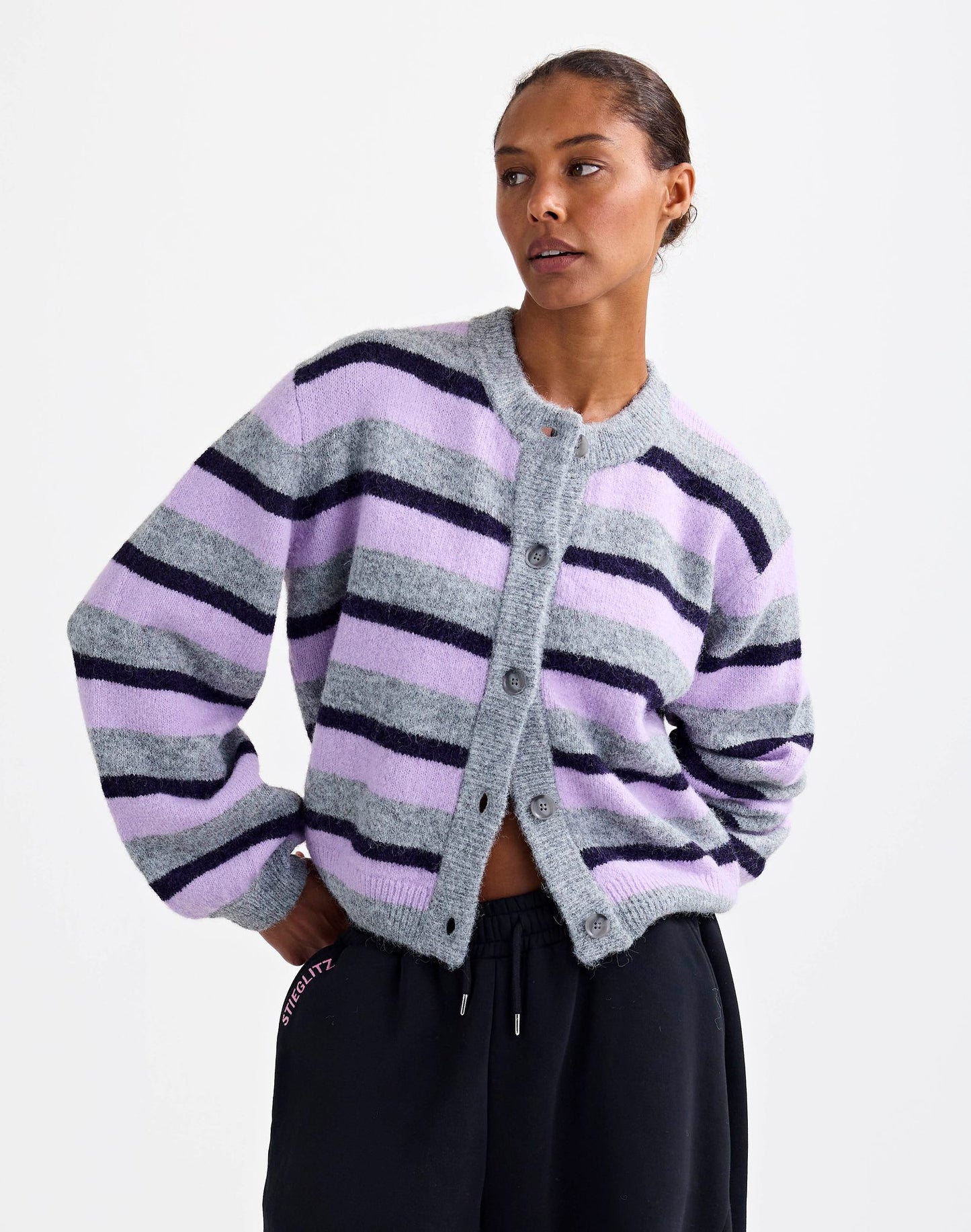 Moya Cardigan | Purple