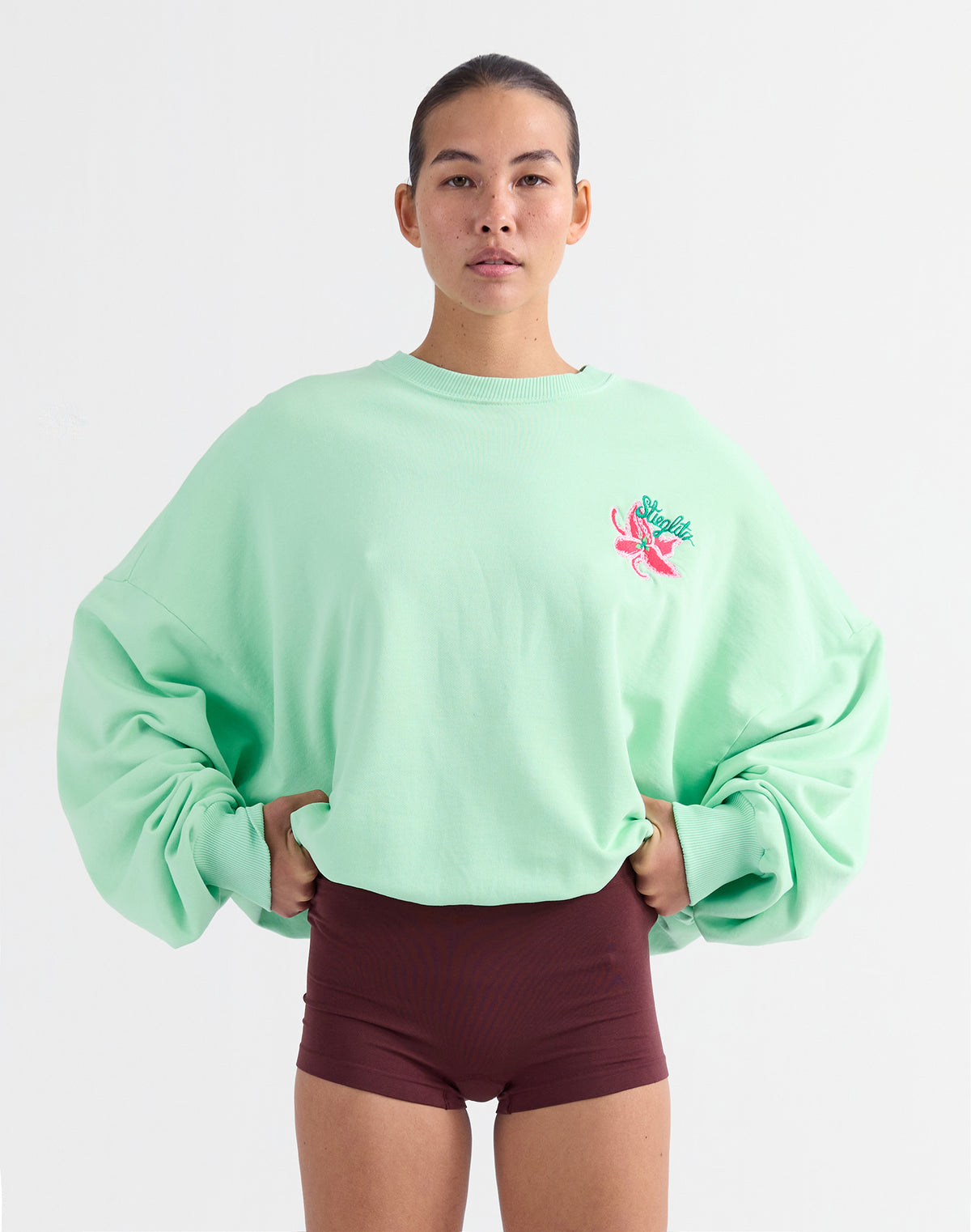 Novia Oversized Sweater | Green