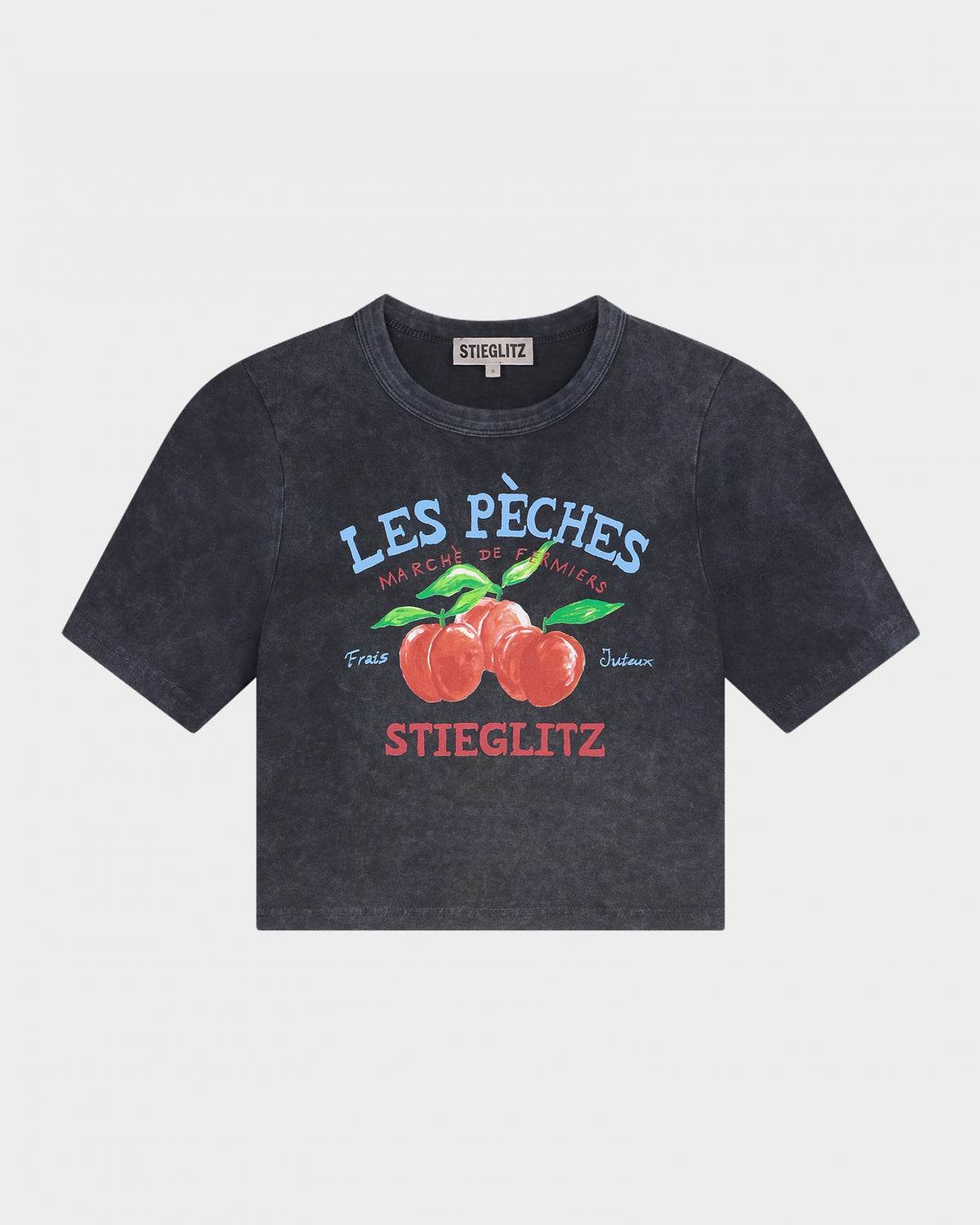 Camille Cropped T-shirt | Black