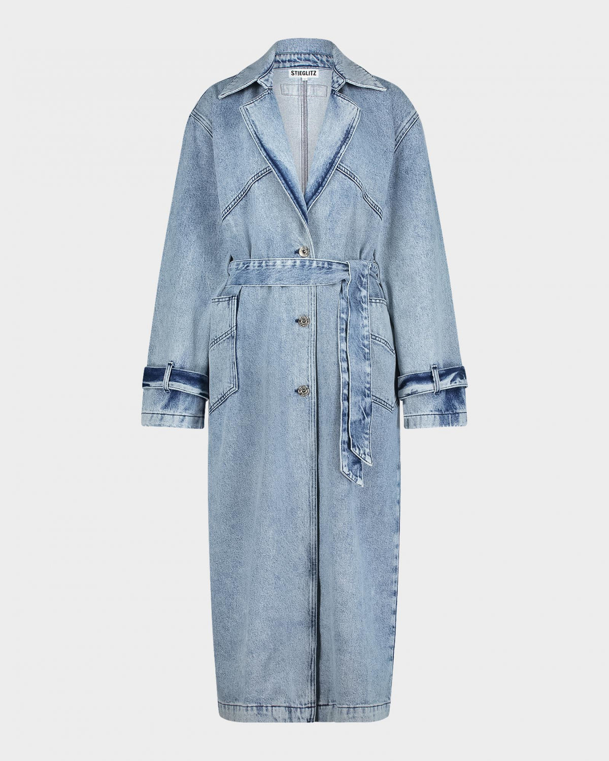 Caz Denim Trenchcoat | Blue