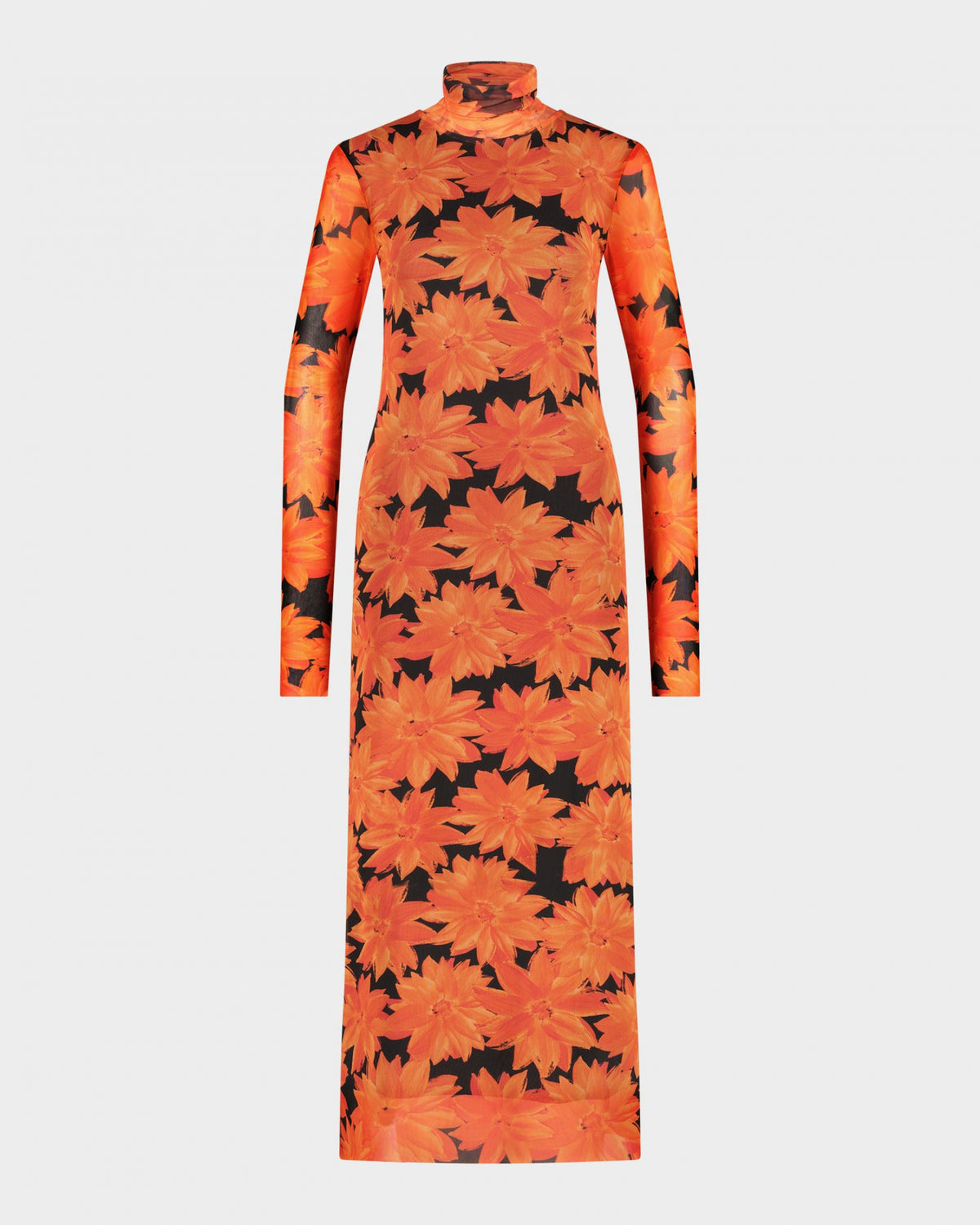 Joan Pulli Mesh Dress | Orange