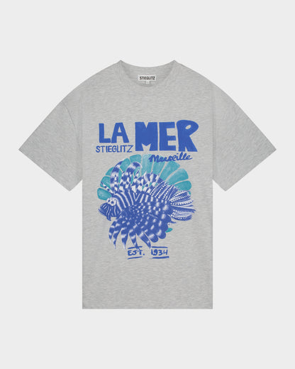 Vivienne Oversized T-shirt | Melange grey