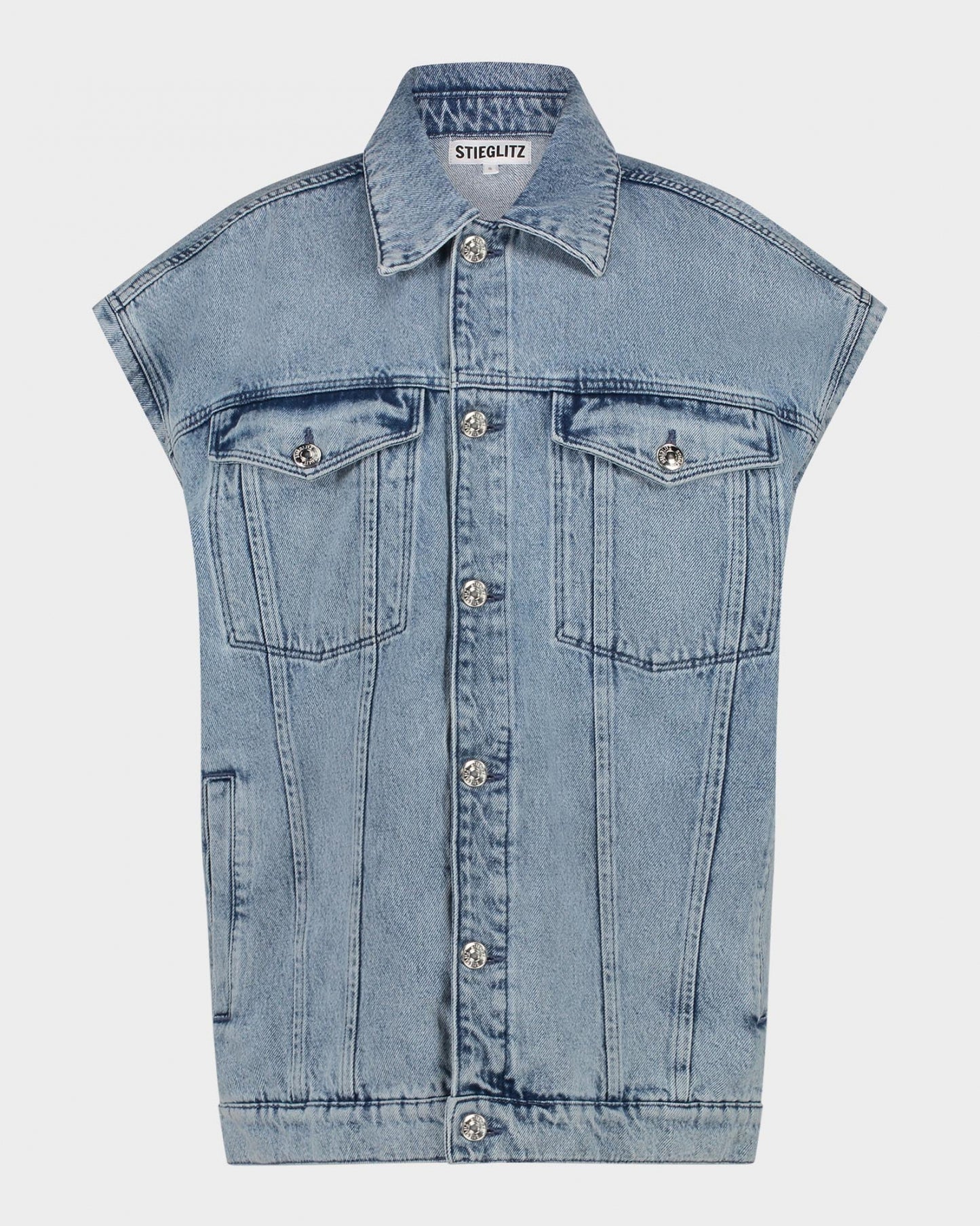 Bibi Denim Gilet | Denim blue