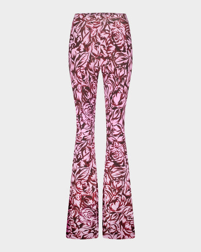 Chaline Flared Legging | Pink