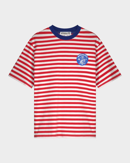 Louise Striped T-shirt | Red