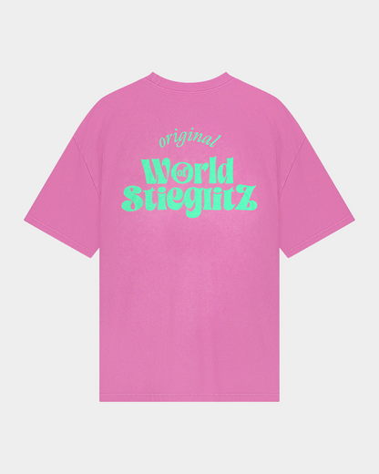 World of Stieg Oversized T-shirt | Pink