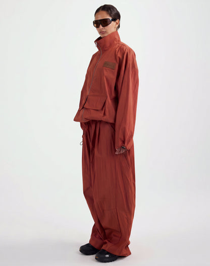 Paola Zipper Jacket | Brown