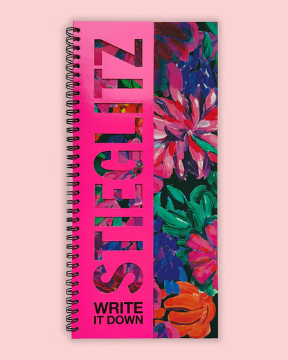 Flower Write It Down Notebook | Pink