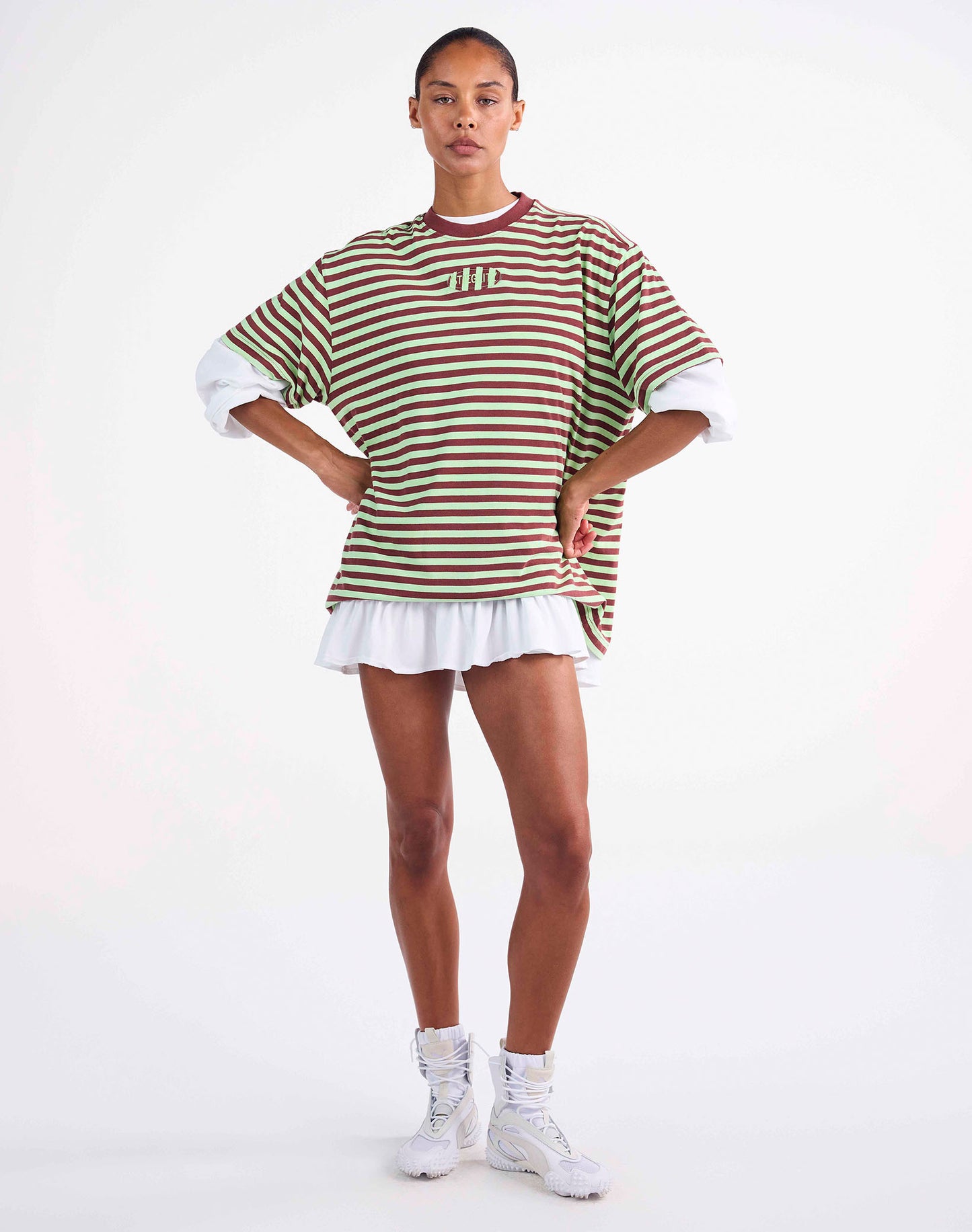 Brisa Wide Skate Longsleeve | White