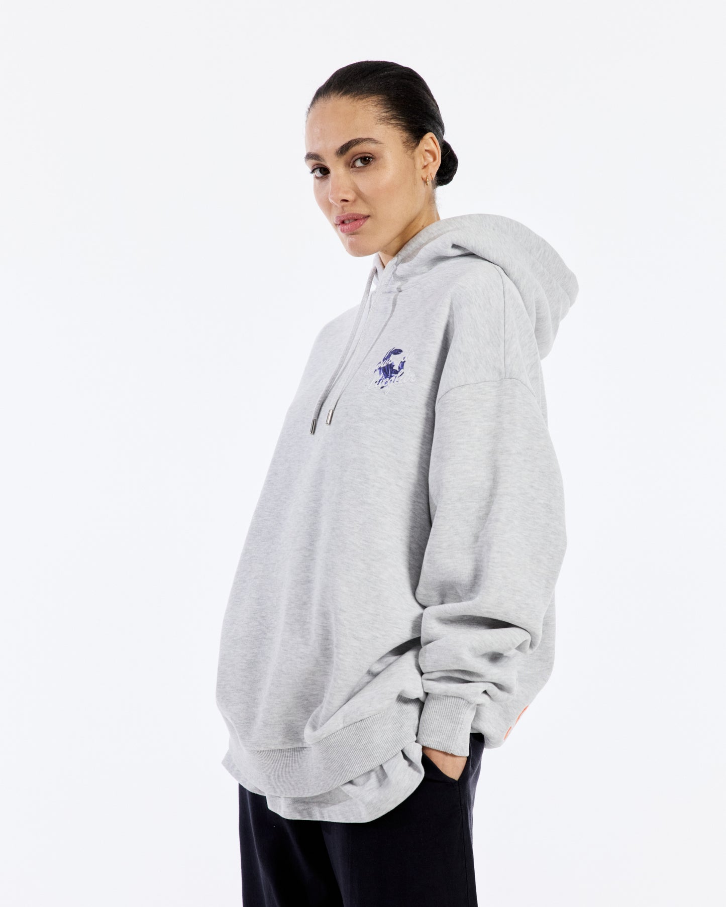 Quinn Hoodie | Melange grey