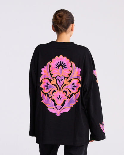 Renata Wide Skate Longsleeve | Black