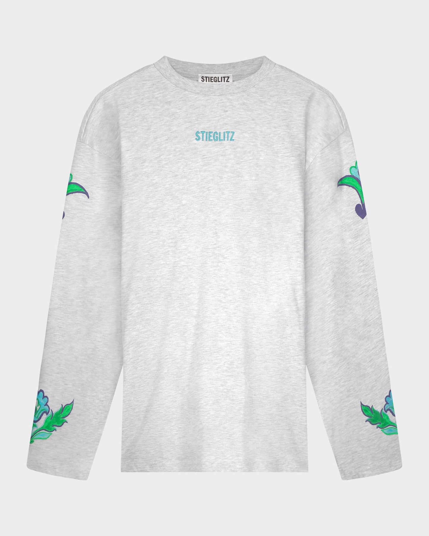 Renata Wide Skate Longsleeve | Melange grey