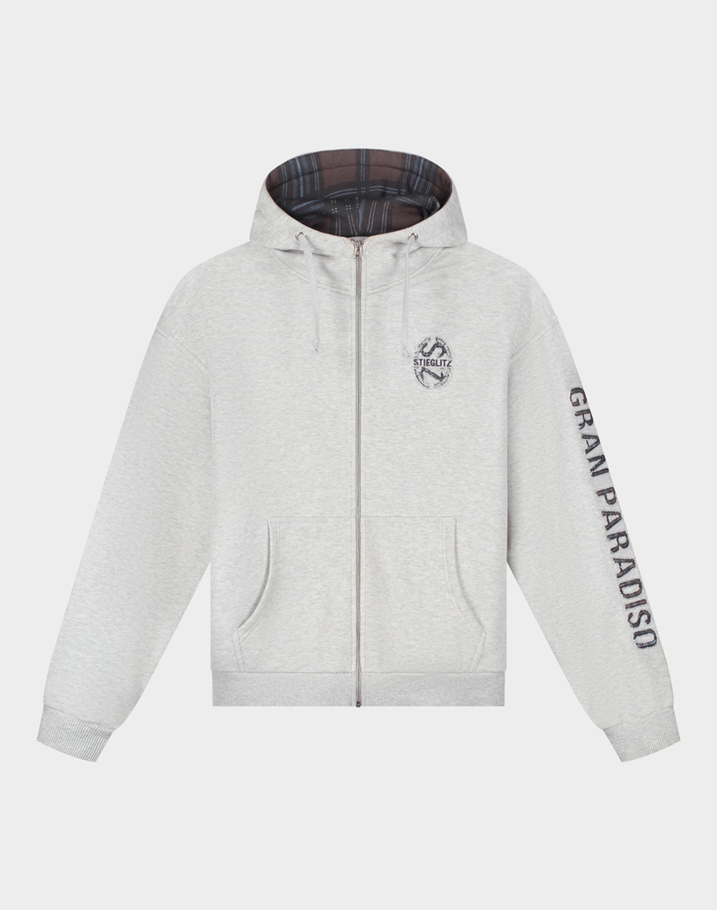 Rodrigo Zipped Hoodie | Grey