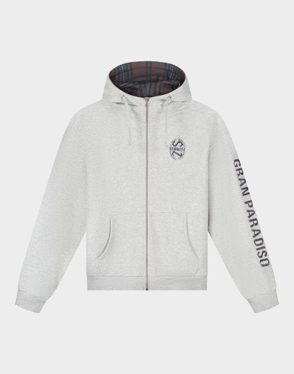 Rodrigo Zipped Hoodie | Grey