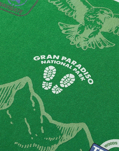 Romano terry Wide Skate Longsleeve | Green