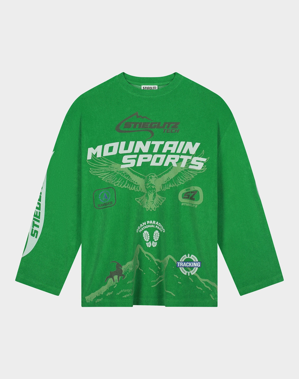 Romano terry Wide Skate Longsleeve | Green