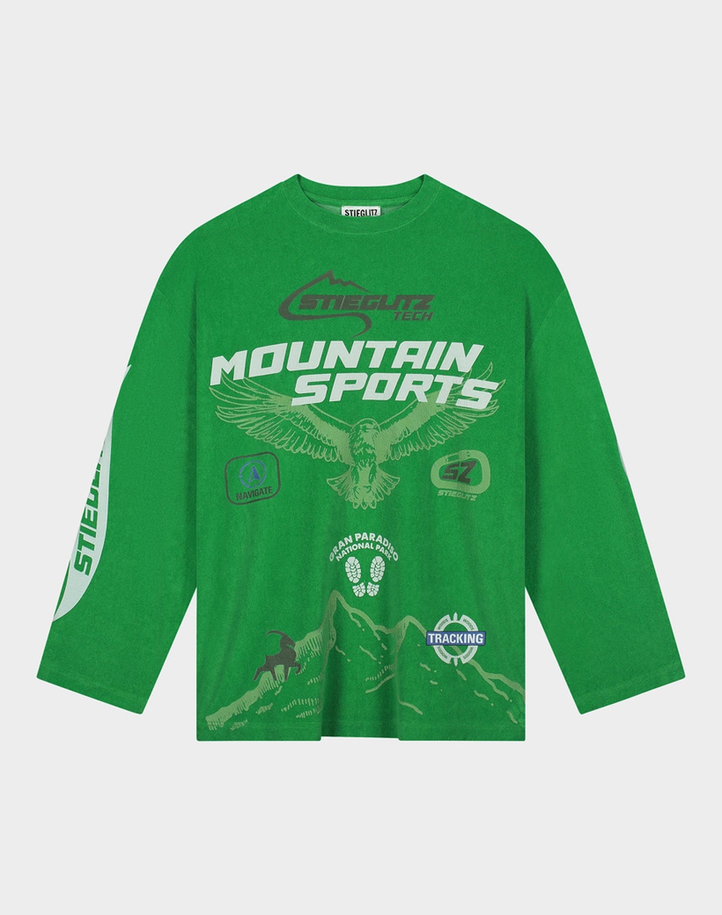 Romano terry Wide Skate Longsleeve | Green