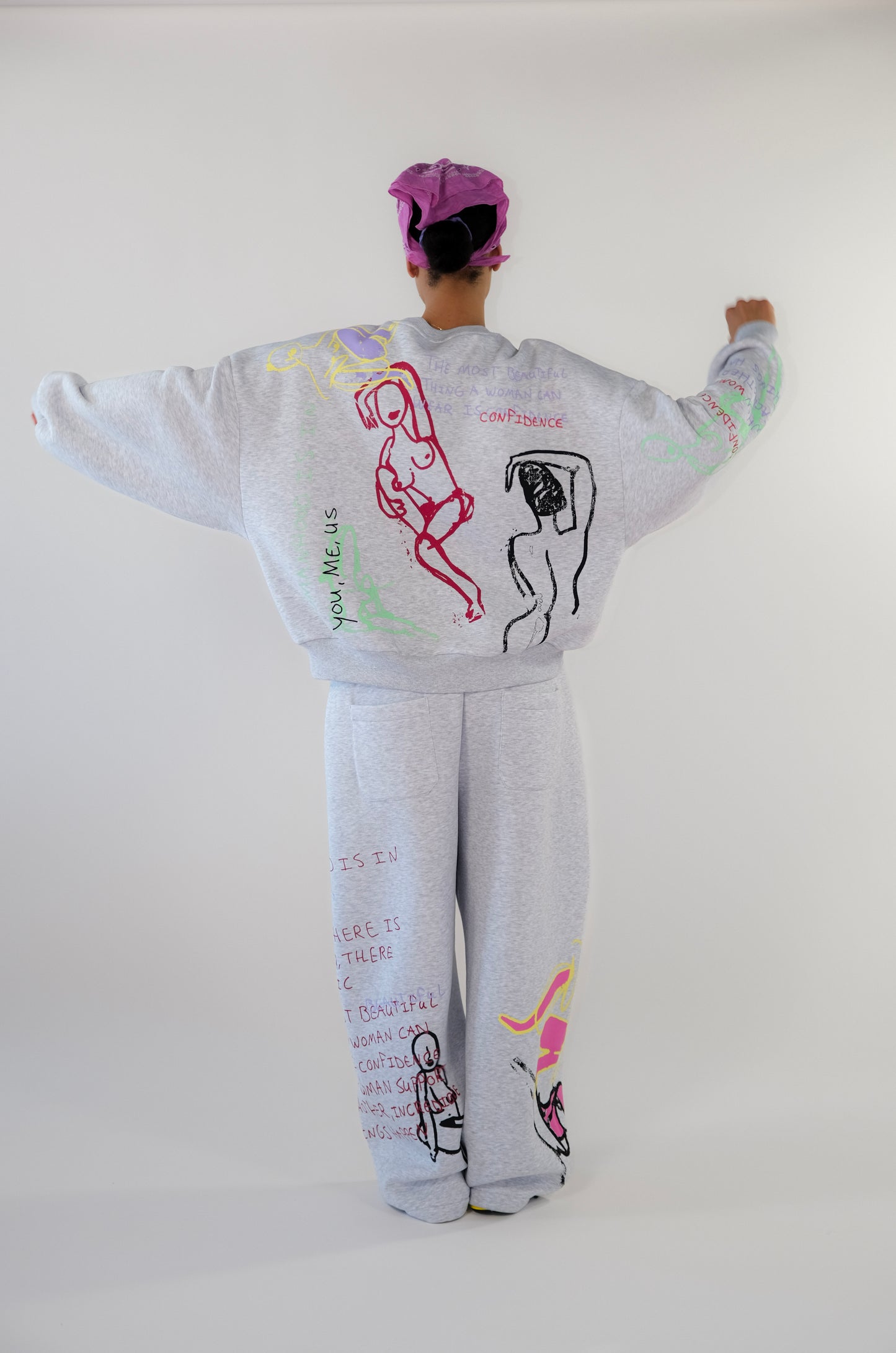 Sisters Balloon Sweatpants | Melange grey