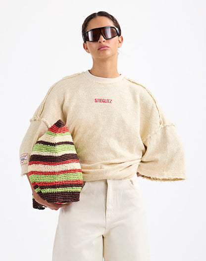 Lorraine Boxy T-Shirt | Beige