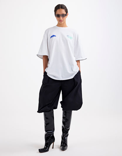 Mare Wide Skate Longsleeve | White