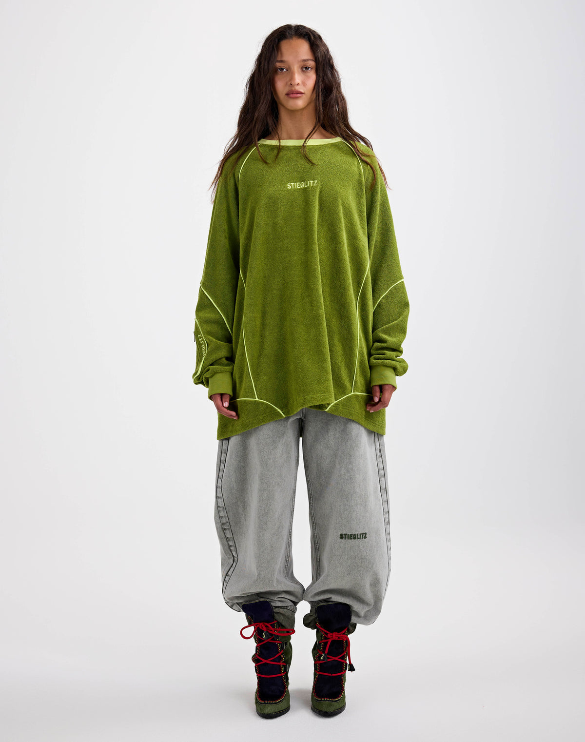Silvana Terry Sweater | Green