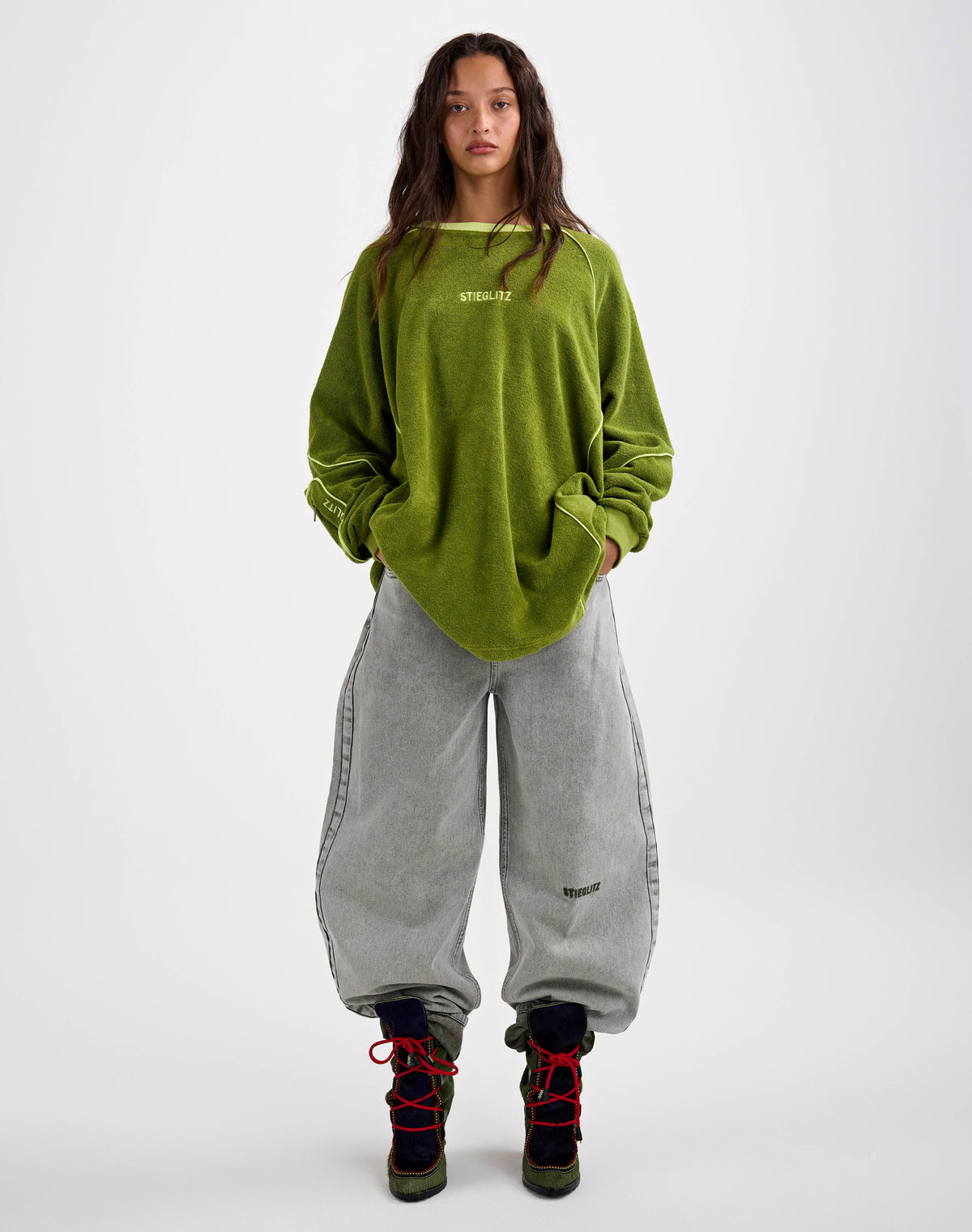 Silvana Terry Sweater | Green