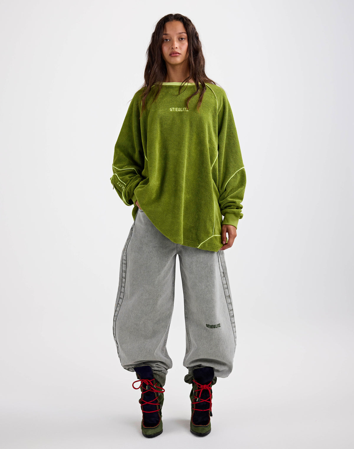 Silvana Terry Sweater | Green