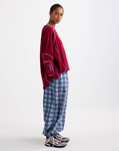 Silvana Terry Sweater | Red