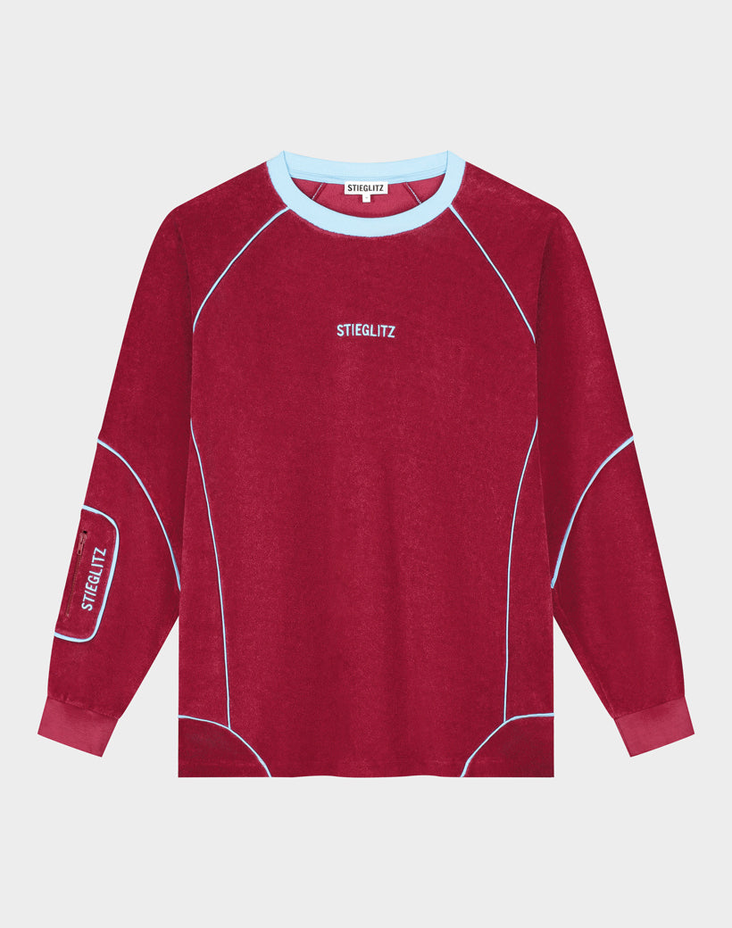 Silvana Terry Sweater | Red