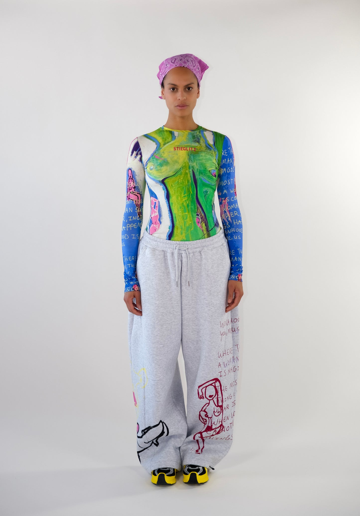 Sisters Balloon Sweatpants | Melange grey