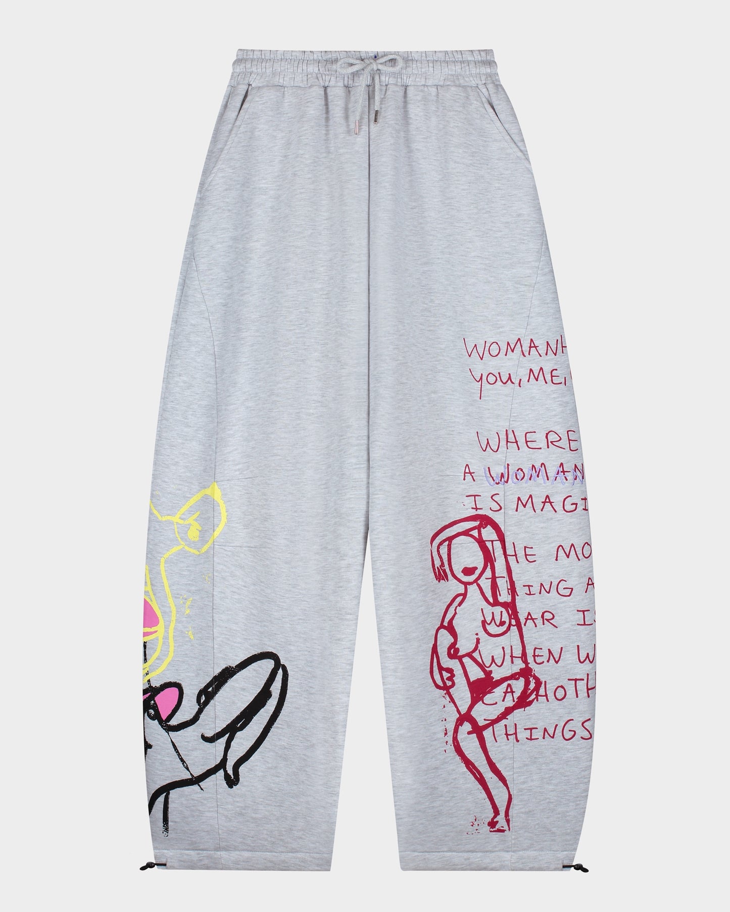Sisters Balloon Sweatpants | Melange grey