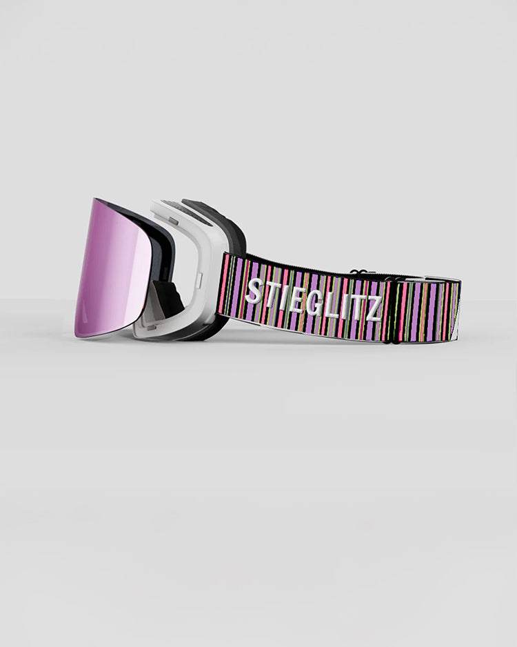 Skiglitz Stripe Goggles | Pink