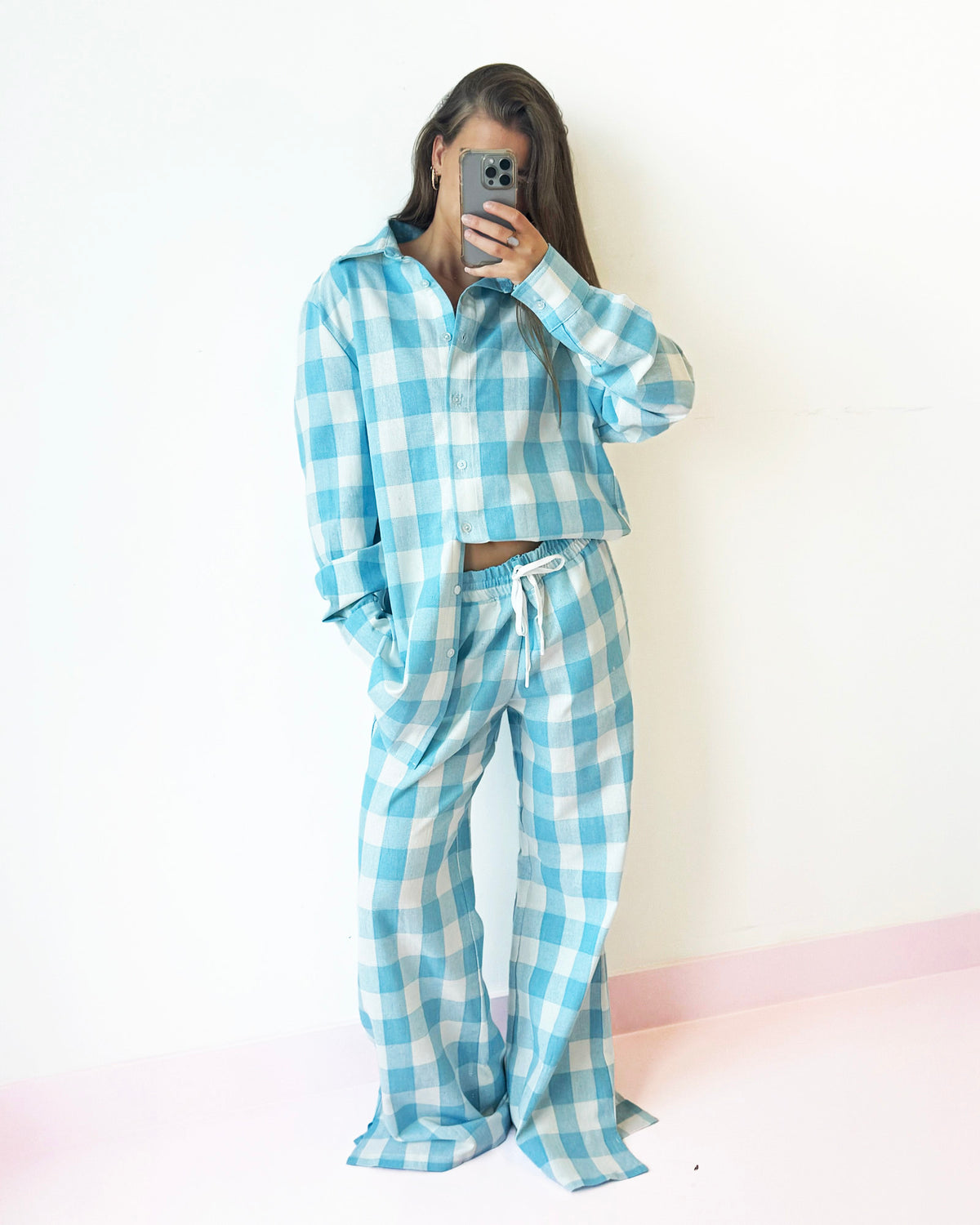 Treasure Room Blouse Check | Blue