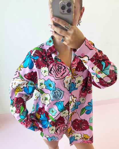 Treasure Room Blouse Flowers | Pink