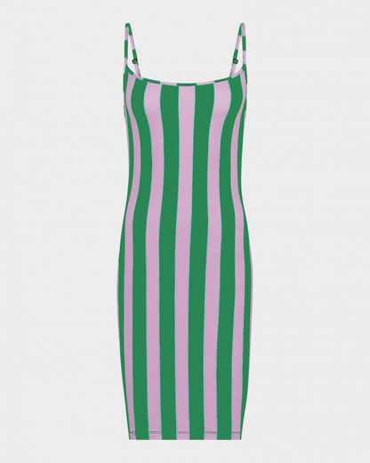 Treasure Room Dress Stripes | Green