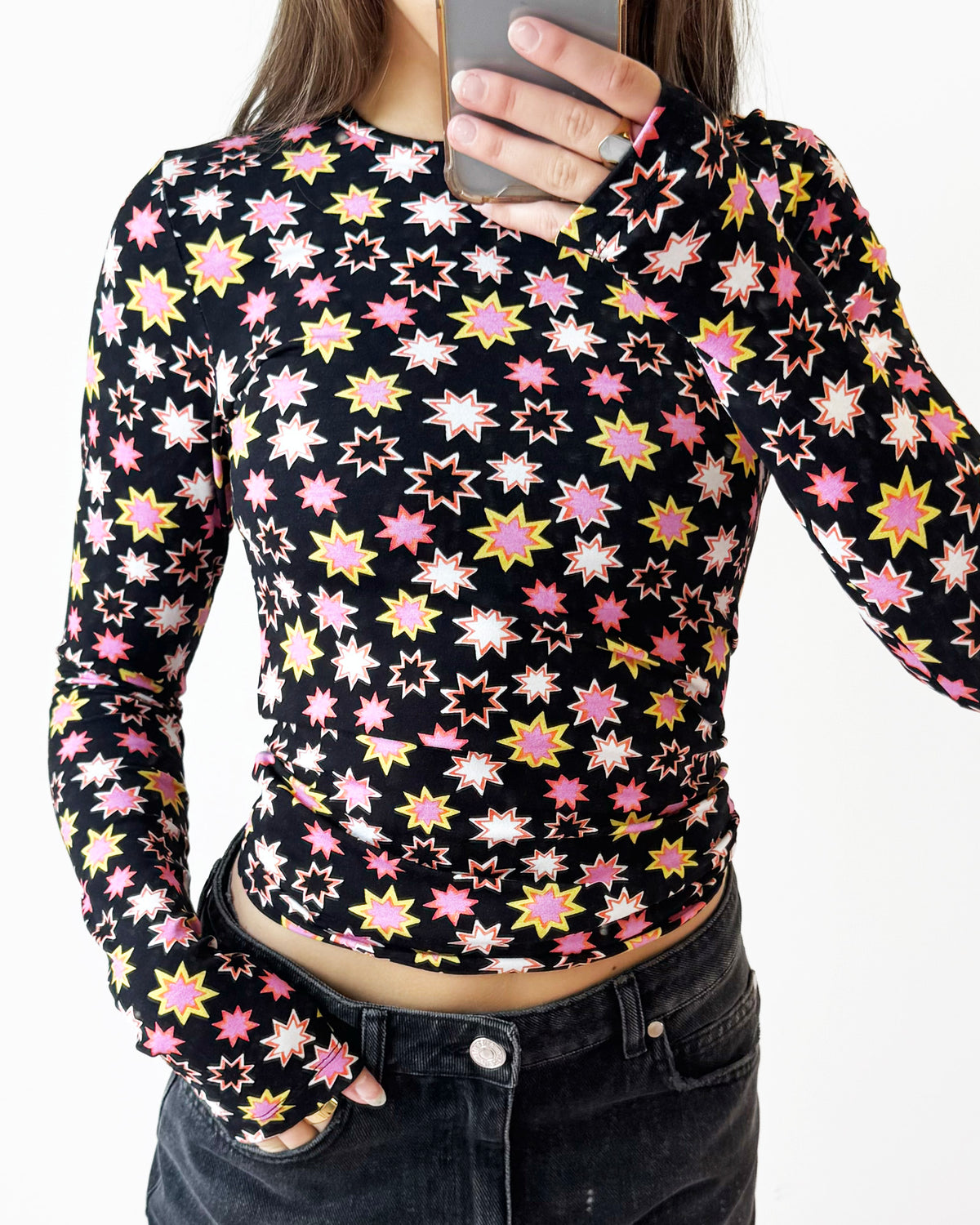Treasure Room Longsleeve Stars | Black