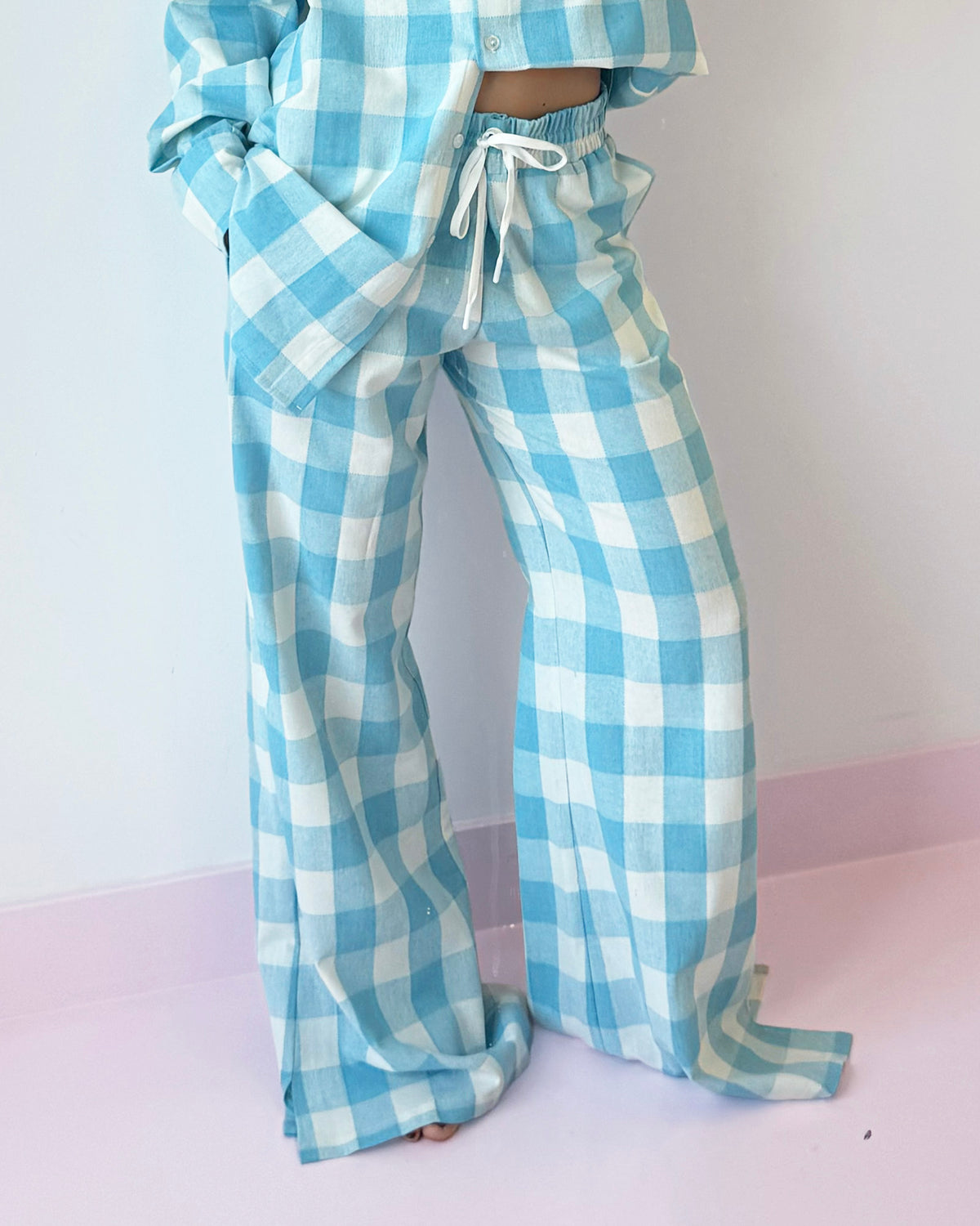 Treasure Room Trousers Check | Blue