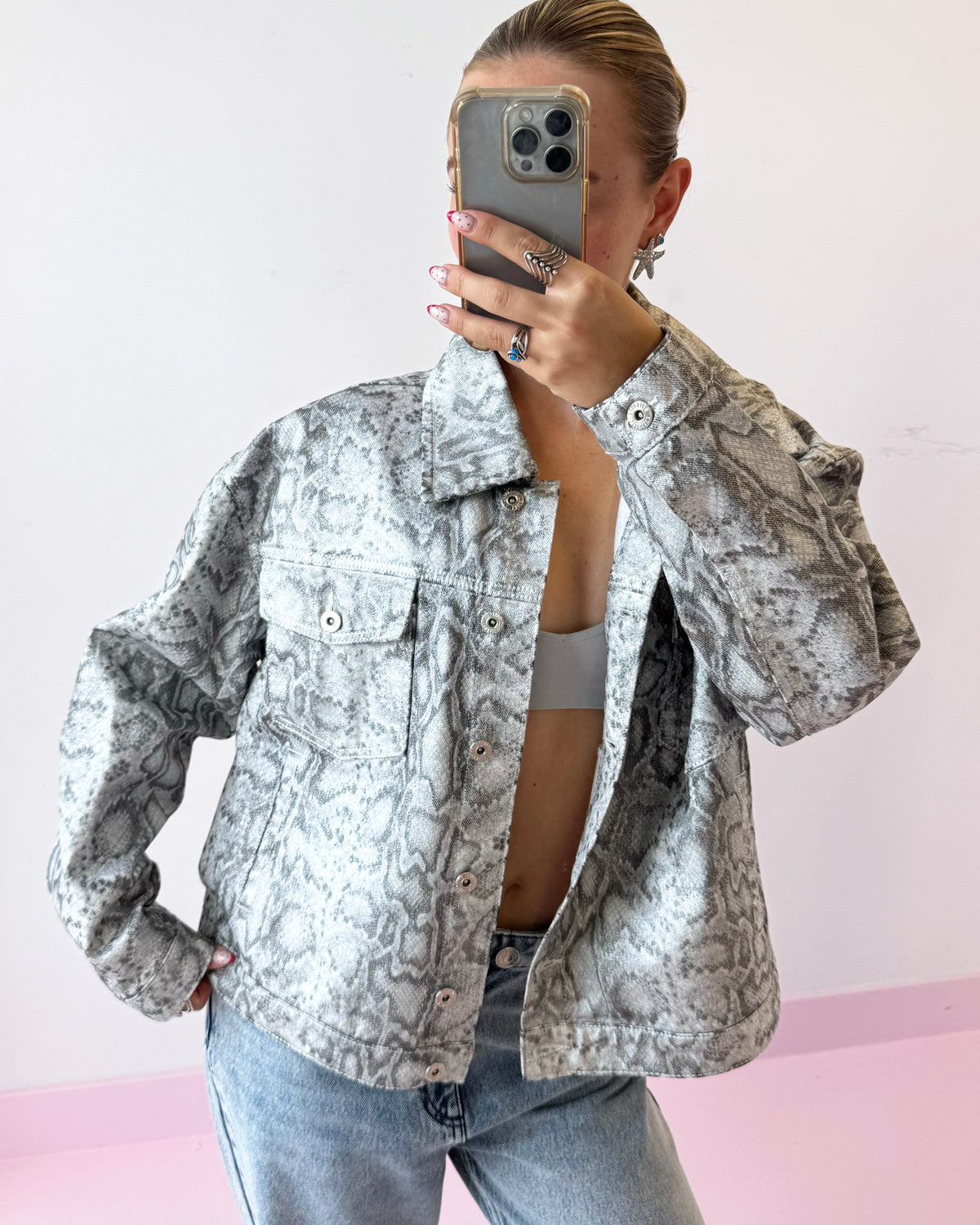 Treasure Room Snake Jacket | Grey
