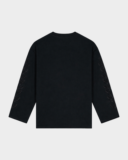 Uxia Wide Skate Longsleeve | Black