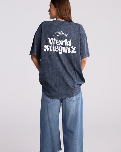 World of Stieg Oversized T-shirt | Black